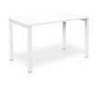 Bureau ARIAL - L140 x P80 cm - plateau blanc - pieds blancs