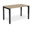 3617350003864-Bureau ARIAL - L160 x P80 cm - plateau imitation chêne brunswick - pieds noirs--0