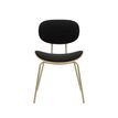 3397702703177-Chaise Visiteur OLYMPE - 4 pieds - bois multiplis imitation chêne clair et tissu noir--2