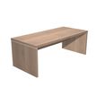 Bureau Manager FLORA - L210 x P90 cm - pieds panneaux - plateau imitation merisier arabis