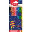 3154148622048-Maped Pixel Party - 12 Crayons de couleur en pochette carton--0