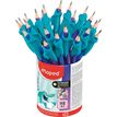 3154148535027-Maped Kidy'Learn - Pot de 22 Crayons graphite Blackpep's triangulaire HB - embout gomme + guides doigts (41% ma--0