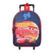 3666311022994-Sac maternelle à roulettes Cars - 1 compartiment - bleu - Bagtrotter--0