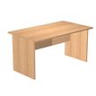 7331920000249-Bureau droit Trend - L160 - Pieds panneaux - plateau imitation hêtre--0