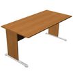 Bureau droit Trend - L160 - Pieds bois - plateau imitation aulne
