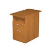 7331910003540-Caisson hauteur bureau Trend - L43xP80xH72 cm - 2 tiroirs dont 1 DS + 1 niche - aulne--0