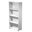Bibliothèque haute Trend - L80xP35xH180 cm - 3 étagères - gris