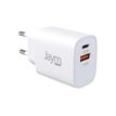 3701263524568-JAYM - Chargeur secteur - 2 connecteurs de sortie (USB, USB-C) - blanc--0