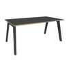 Bureau simple STEELY - L180 cm - Pieds carbone - plateau carbone