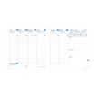 3371010510016-Quo Vadis - Agenda - 2025 - Exécutif - Semainier Planning - Français - Colette - Bleu - 13 mois de décembre à décembre - 16x16 cm - Papier Clairefontaine blanc - Fabri--3
