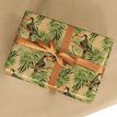 5404019381375-Rouleau papier cadeau kraft 0,7 x 50 m 65g imprimé tropical - Viquel--2
