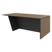 3253310544079-Bureau KHEOPS avec pied droit à droite - L200 - plateau imitation noyer - structure carbone--0
