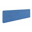 Écran de séparation acoustique pour bureau (sans support de fixation) - L160 x h40 cm - bleu denim