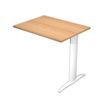 0404052258219-Retour direct pour Bureau Trend pieds métal - L80 - plateau imitation hêtre - pieds imitation hêtre--0