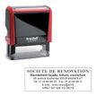 0092399532545-Tampon personnalisé avec 7 lignes de texte - zone d'impression 70 x 25 mm - Trodat Printy 4915 Rouge--1
