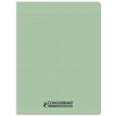 3020120254906-Conquérant Classique - Cahier polypro - 24 x 32 cm - 48 pages - grands carreaux (Seyes) - vert pastel--0
