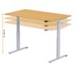 3760350281357-Bureau électrique UGO - L140x80cm - pieds gris - plateau imitation chêne Stone-P_405119043_6-5