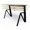 3760350280534-Bureau THEODORE  L140 - pieds blanc - plateau Blanc laqué-P_405119068_3-2