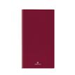 Agenda de poche Odessa - 1 semaine sur 2 pages - 9,5 x 17,5 cm - bordeaux - Oberthur
