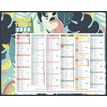 Bouchut Exotique - Calendrier bancaire 6 mois par face - 21 x 26,5 cm