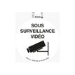 3130630670483-Exacompta - Plaque de signalisation Surveillance caméra  - 20 cm diamètre - vinyle - noi-P_405121379_2-0