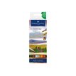 4005401645214-Faber-Castell Goldfaber Aqua Tuscany - 6 Feutres double pointe - rouge vénitien, terracotta, vert pin, siena fonc