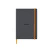 RHODIA Rhodiarama - Carnet souple A5 - 160 pages - ligné - titane