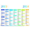 3664447138459-Calendrier Arc en Ciel - 7 mois par face - 21 x 27 cm - Oberthur-P_405132148_1-0