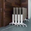 3253310160286-Table de réunion abattantes - L140 x P80 cm - pied alu - plateau imitation chêne clair-P_405133433_4-4