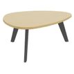 3253310179844-Table basse galet - L100xH42xP90/80 - pied carbone - plateau imitation hêtre-P_405134558_1-0