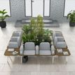3253310179530-Banquette ILO - 4 places L172xP114cm -  carbone - structure chêne clair - tissu gris chin-P_405134632_2-1