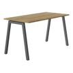 Bureau CONNEXION - 160 cm - Pieds métal - Chêne/anthracite