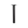 3483601093492-Pied carré pour retour de bureau CONNEXION - L4 x H71,5 x P4 - Anthracite-P_405137451_1-0