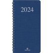 Agenda de poche Galway - 1 semaine sur 2 pages - 9,5 x 17 cm - bleu marine - Oberthur