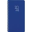 Agenda de poche spiralé Portland - 1 semaine sur 2 pages - 9,5 x 17 cm - bleu - Oberthur