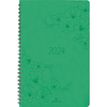 Agenda à spirale Primrose - 1 semaine sur 2 pages - 22 x 28 cm - vert - Oberthur
