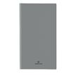 Agenda de poche spiralé Malmo - 1 semaine sur 2 pages - 9,5 x 17 cm - gris - Oberthur