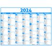3664447154626-Calendrier Classique - 7 mois par face - 32 x 42 cm - bleu - Oberthur-P_405149383_2-1