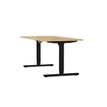 3617350004182-Bureau électrique AXEL -  bureau assis/debout  - L200 cm - plateau imitation chêne clair-P_405153372_1-0