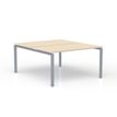 3617350005448-Bureau Bench CONECT - L160 x P165 cm - plateau imitation érable - pieds gris-P_405153698_1-0
