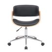 3397701697606-Chaise JUNON - Bois multiplis imitation chêne clair et polyuréthane noir-P_405154169_2-1
