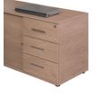 Option 2 tiroirs plats pour console Steely - imitation chêne clair