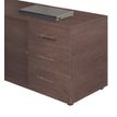 Option 2 tiroirs plats pour console Steely - imitation noyer