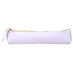 Trousse rectangulaire School Soft Touch - 1 compartiment - mauve - Carpentras