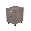 Caisson mobile Trend - L43xP52xH59,5 cm - 2 tiroirs dont 1 DS - imitation frêne Toscan