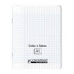 Conquérant Classique - Cahier polypro à rabat 24 x 32 cm - 48 pages - grands carreaux (Seyes) - transparent