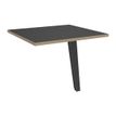 3253310173286-Retour direct pour bureau Steely - L80 - 1 Pied métal carbone - plateau carbone chant ch