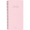 3664447208473-Agenda de poche spiralé Galway - 1 semaine sur 2 pages - 9,5 x 17 cm - rose - Oberthur--0