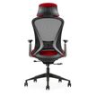 0404051884709-Fauteuil de bureau DESIGNER - Accoudoirs réglables - Appuie-tête - rouge et noir-P_405188470_3-2
