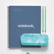 8422593486061-Notebook Emotions, couverture rigide, A4, lignes horizontales 7 mm, 80 feuilles de 1 couleur, Miquelriu--2